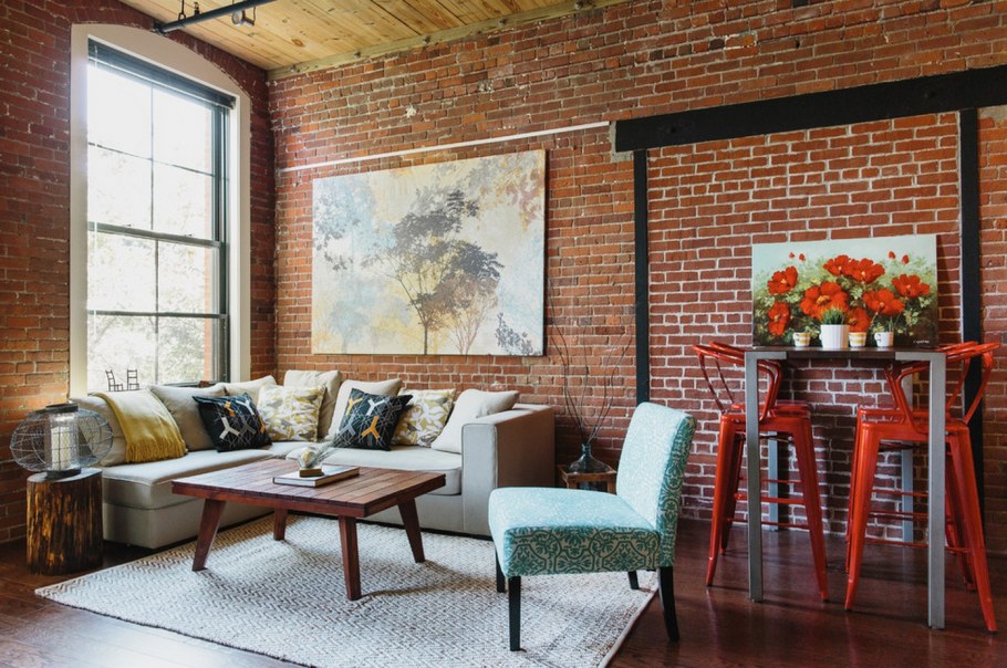 Интерьер холостяцкая Берлога лофт