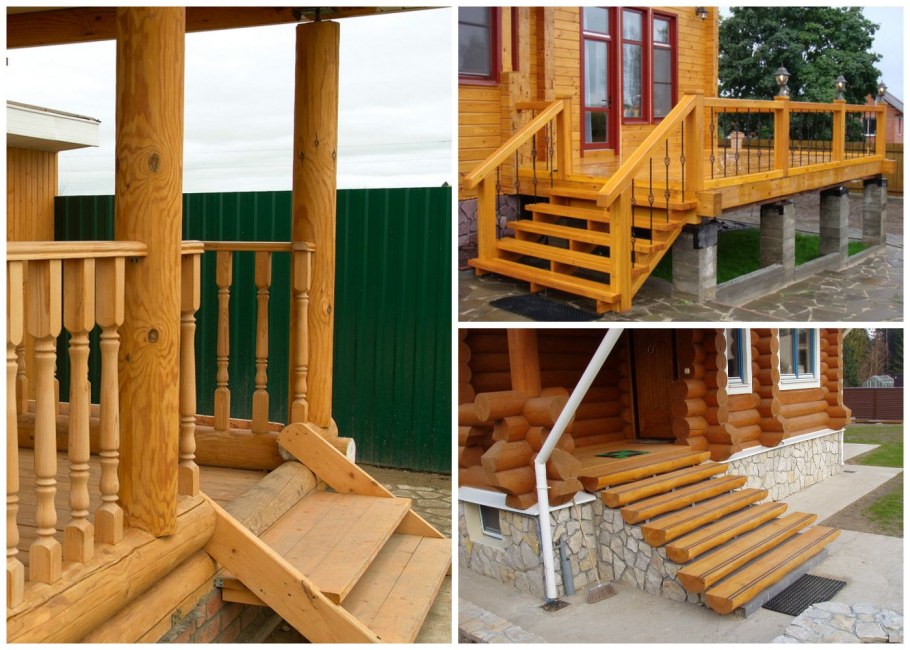 Бревенчатое крыльцо для новичка