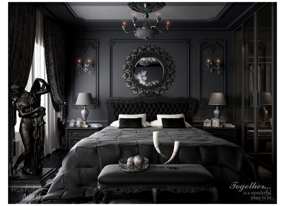 Викторианская Готика интерьер темный