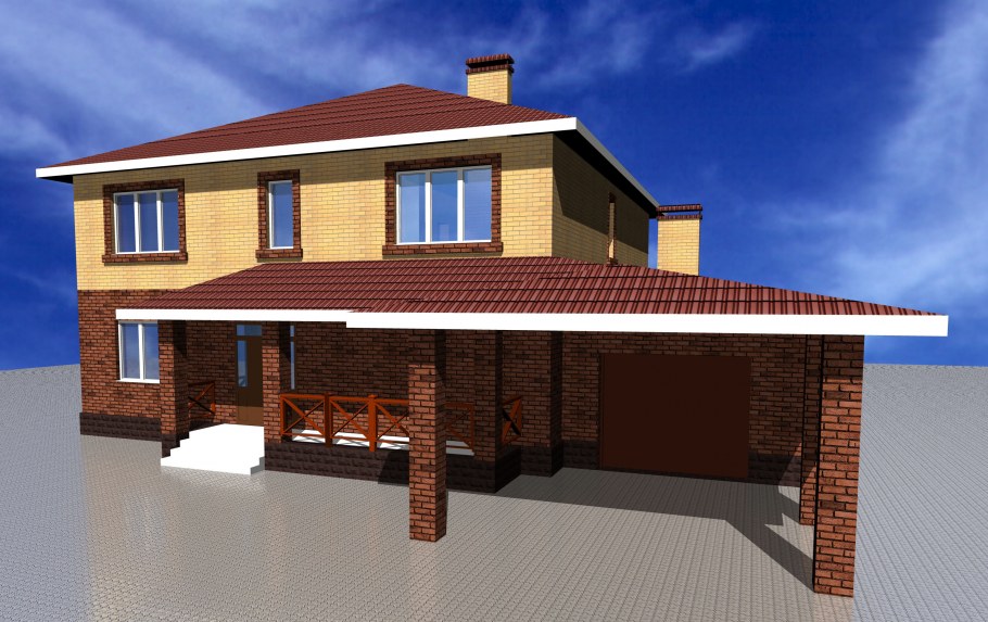 Крытая веранда пристроенная к дому