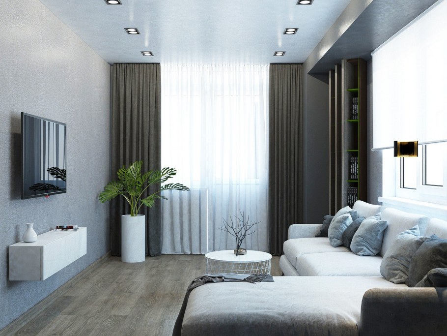 Небольшая гостиная в стиле Минимализм