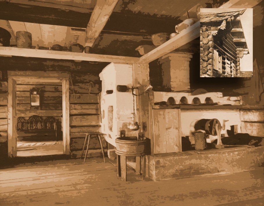 Крестьянская изба 19 века внутри