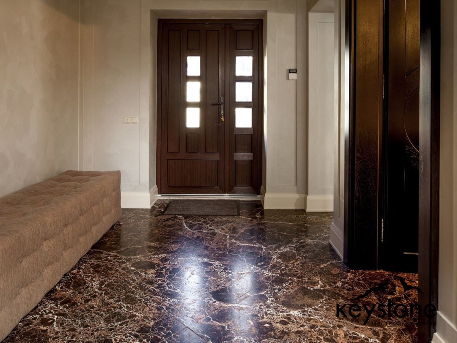 Отделка стен мрамором