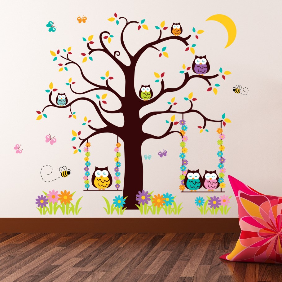 Дерево в интерьере детской