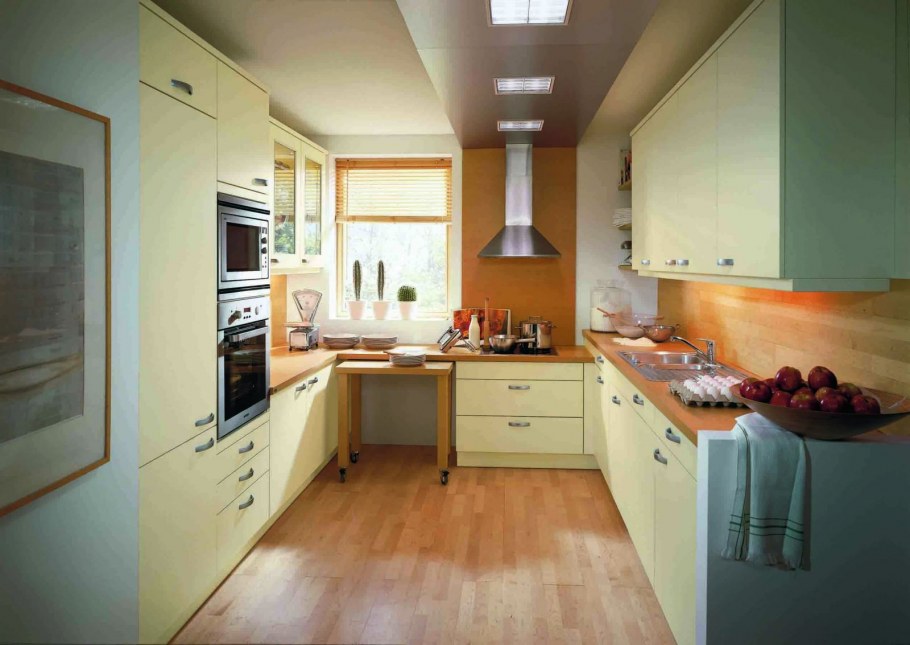 Расстановка мебели в маленькой кухне