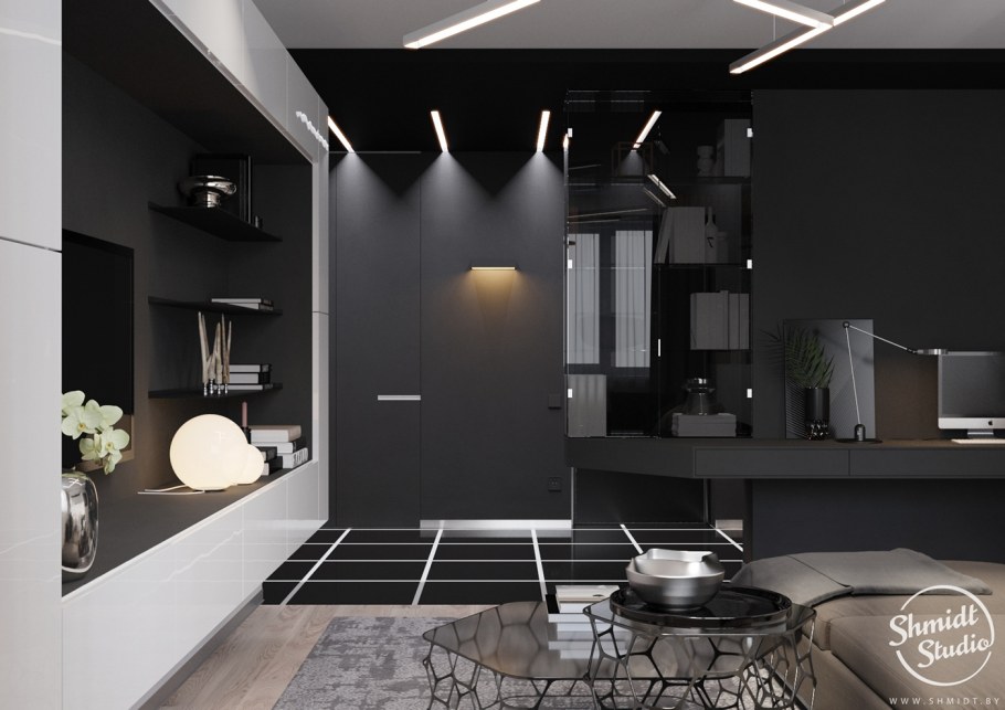 Киберпанк интерьер квартиры