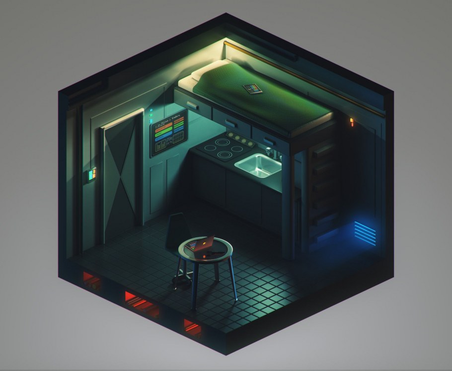 Киберпанк домик