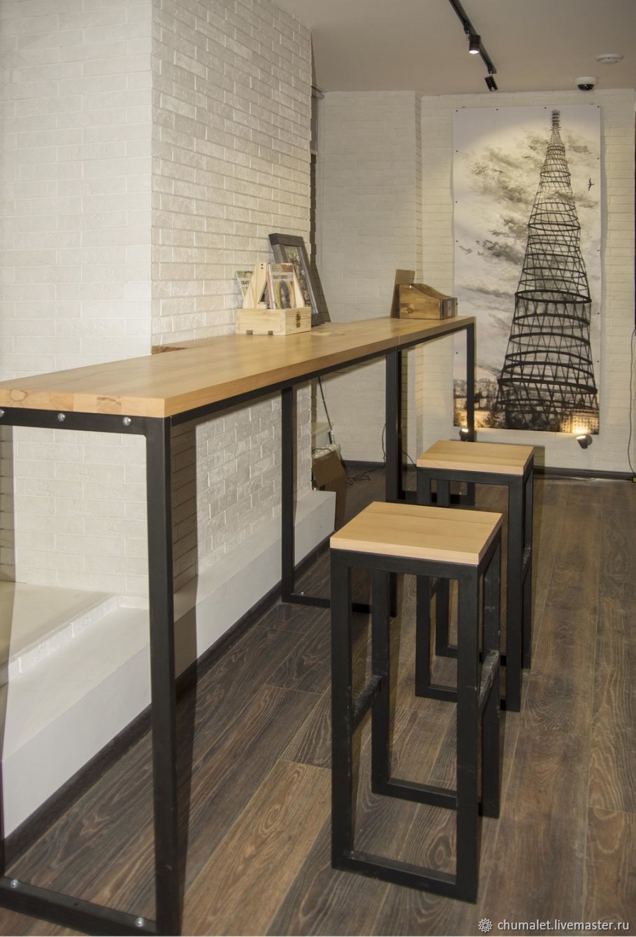 Стол барный Мальборк Вуди лофт