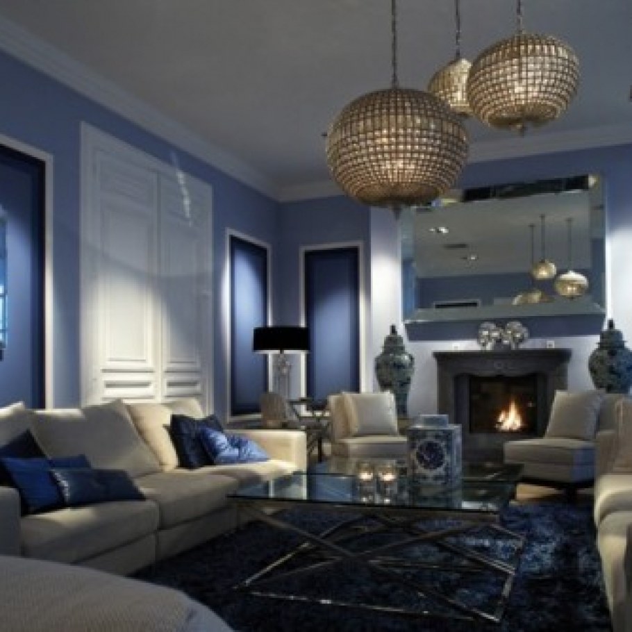 Люстры в интерьере гостиной