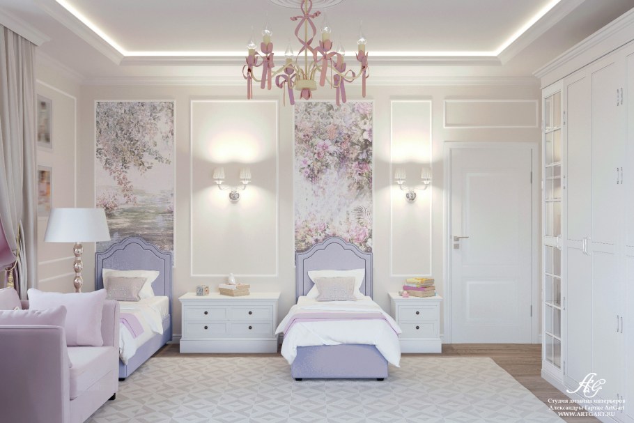 Комната для девушки в стиле Неоклассика