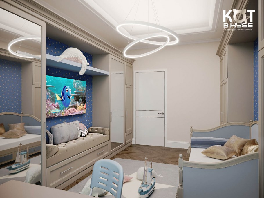 Детская для мальчика в стиле Нео класика