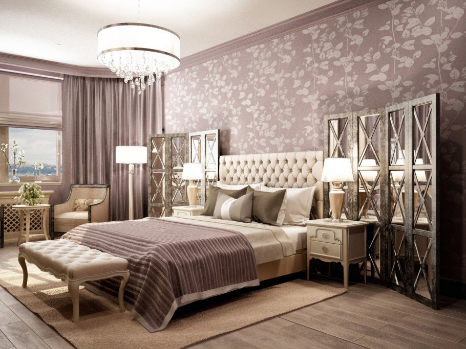 Обои в спальню Неоклассика