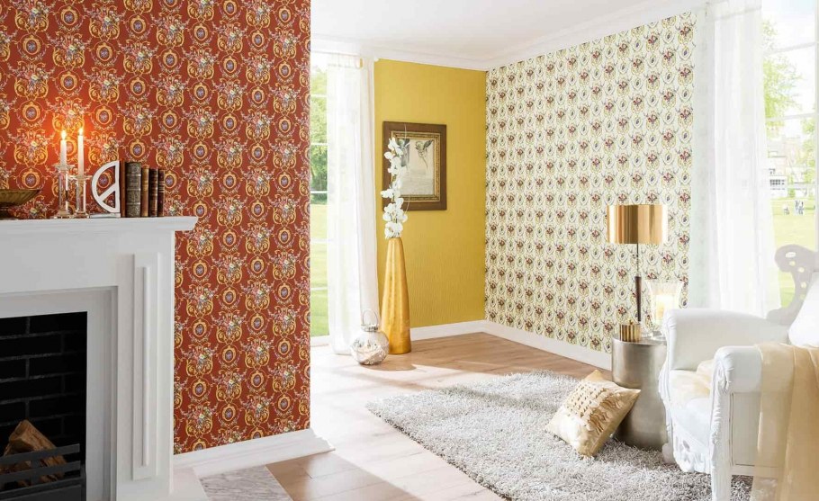 Обои в интерьере