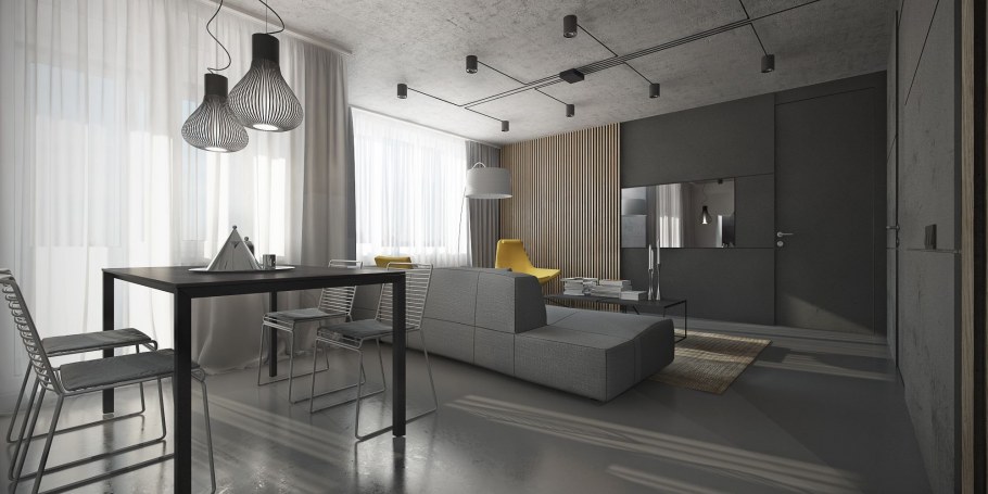 Квартира в стиле лофт Минимализм