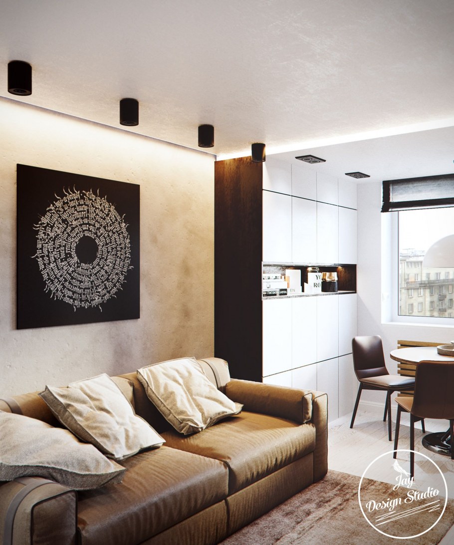 Квартира спальня природа Минимализм