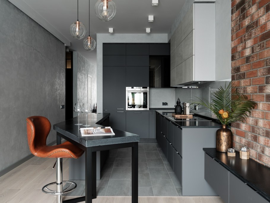 Спальня в стиле лофт индустриал