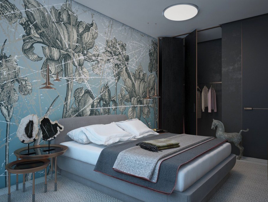 Стильные фотообои в интерьере