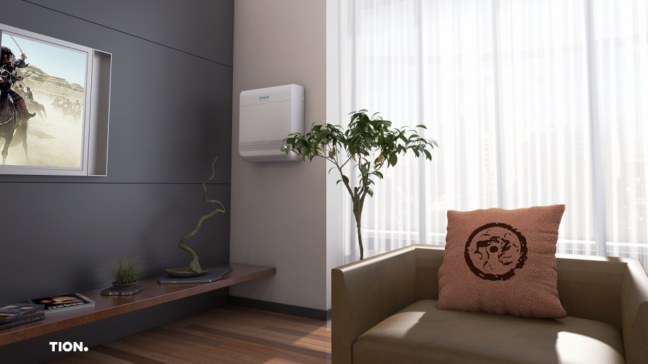 Сплит система в спальне