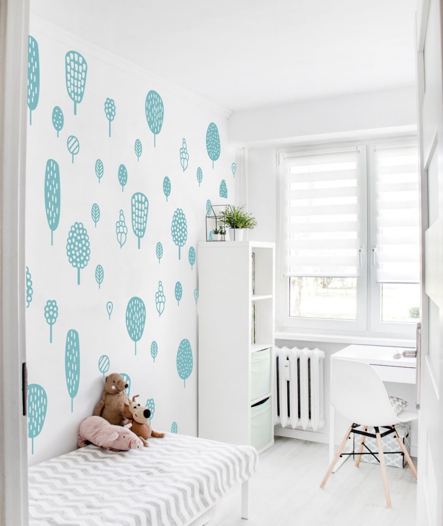 Обои для детской комнаты однотонные