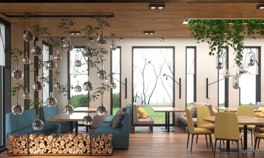 Витражи в интерьере в эко стиле