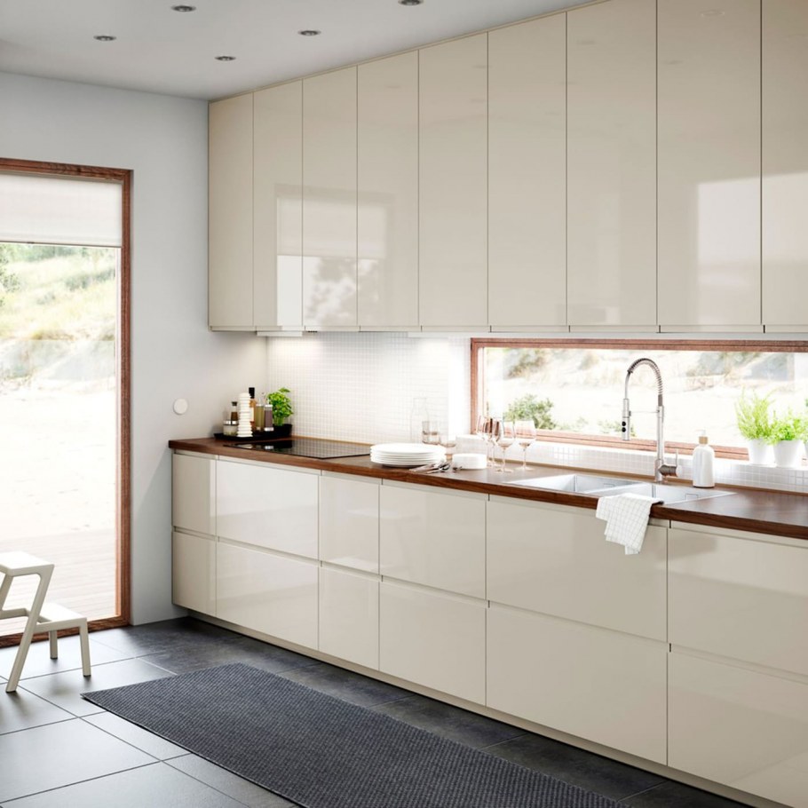 Икеа кухни грецкий орех Воксторп остров