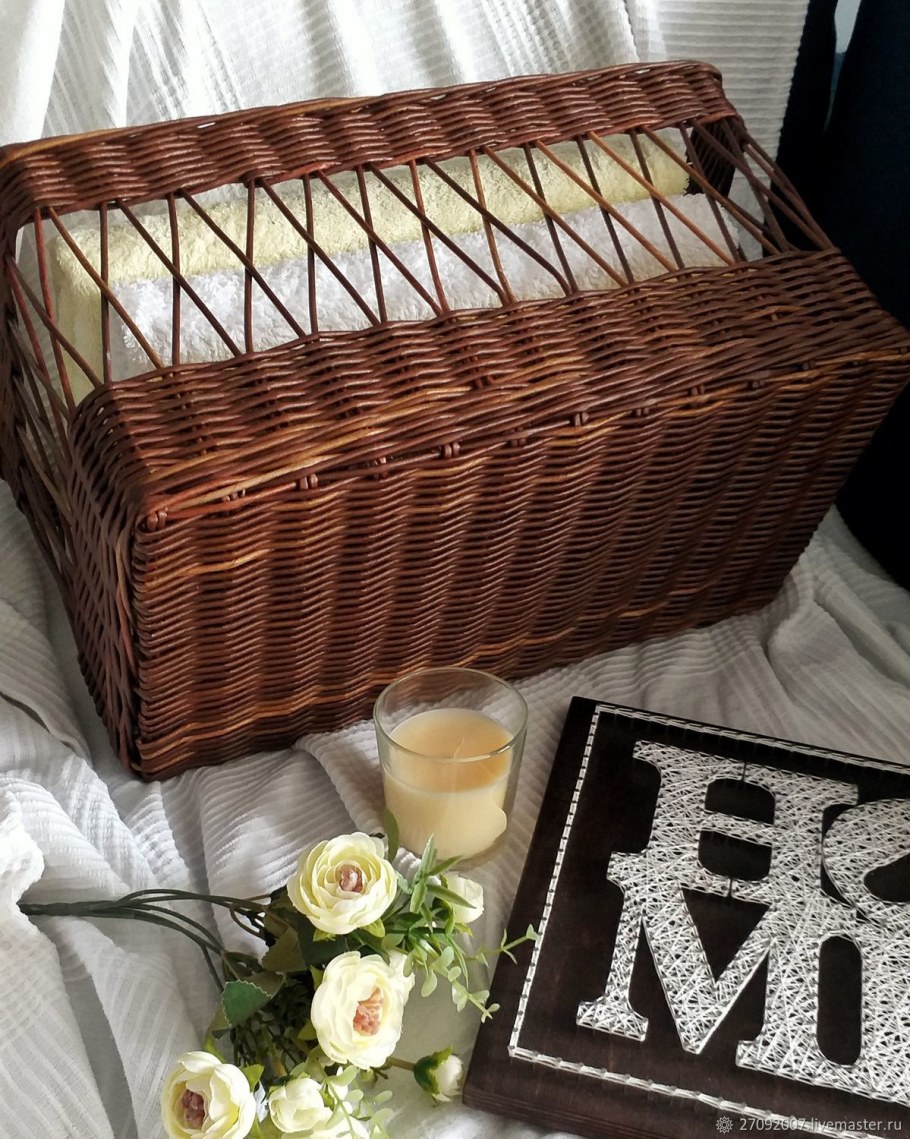 Плетеные корзины в интерьере