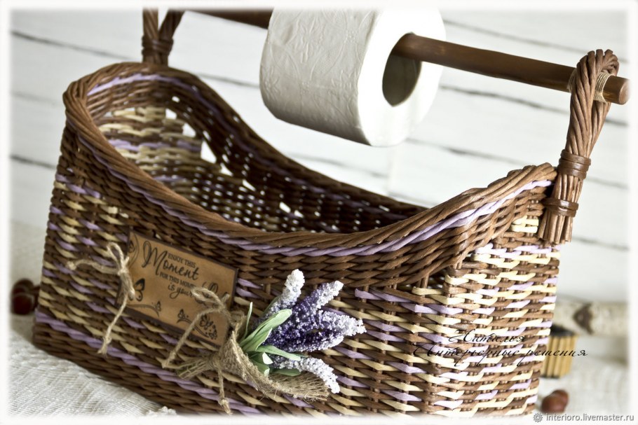 Корзина бельевая natural House прямоугольная колокольчик д390 ш280 в450 белый