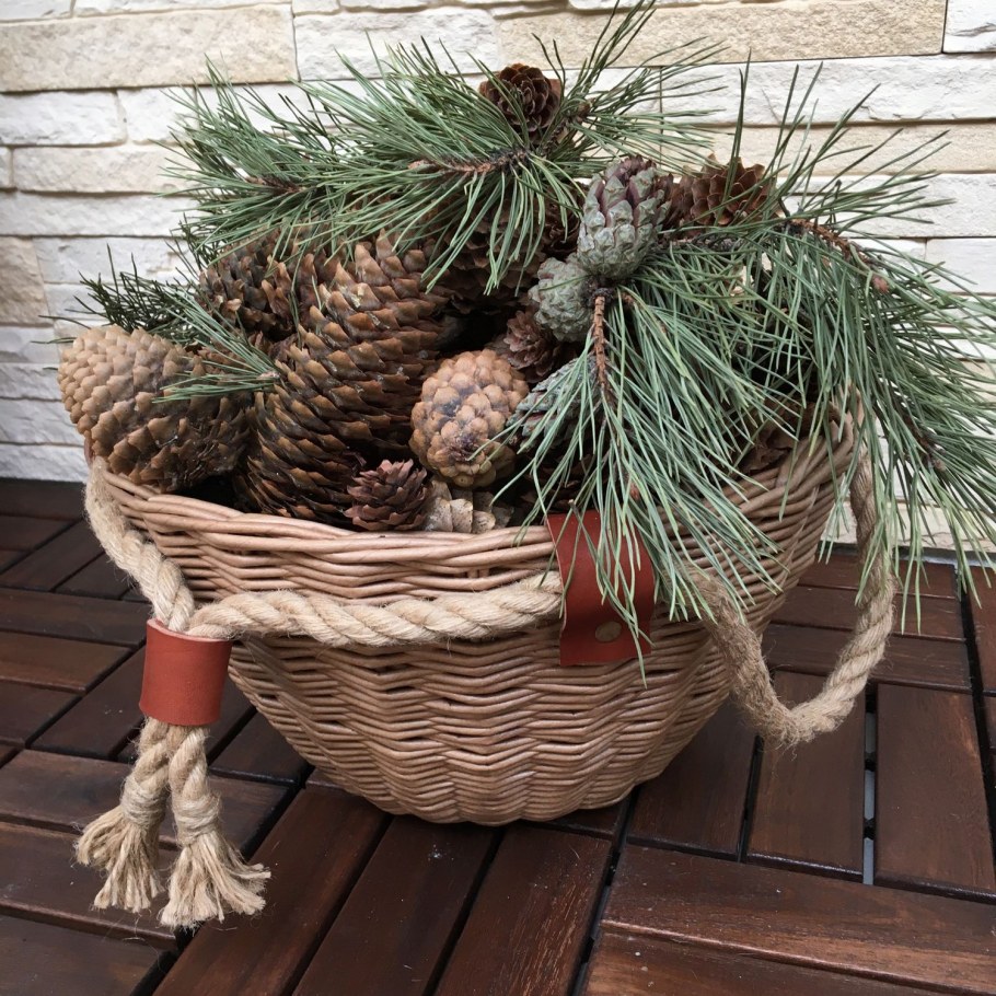 Плетеные корзины для хранения