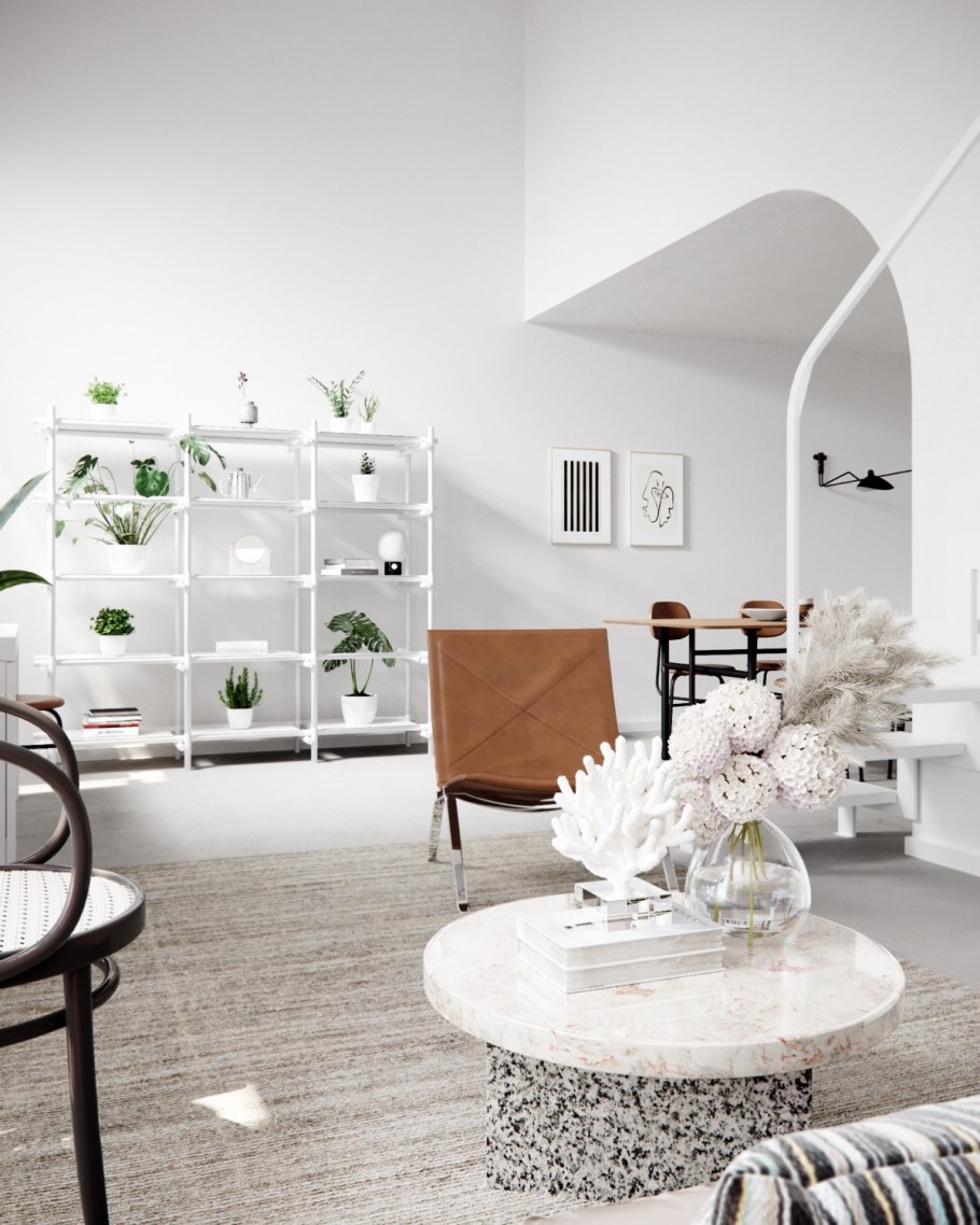 Белый интерьер известного дизайнера