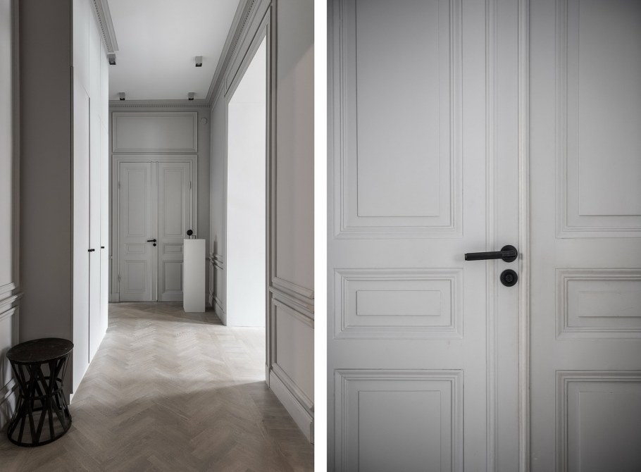 Прихожая в стиле американская классика