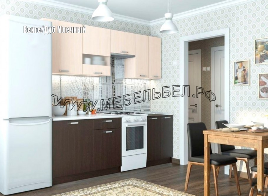 Кухня "Зара" ЛДСП 2,1м (пепел/дуб Сакраменто)