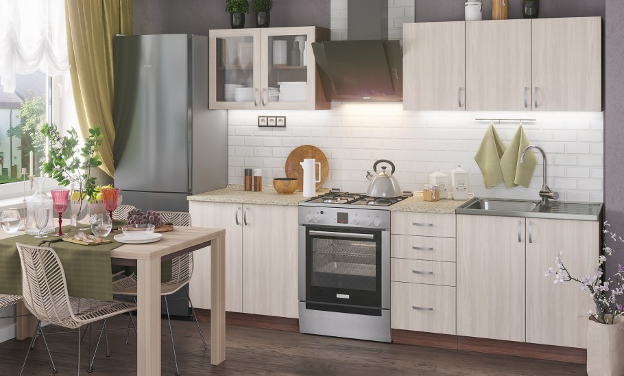 Кухня Татьяна 2м ясень