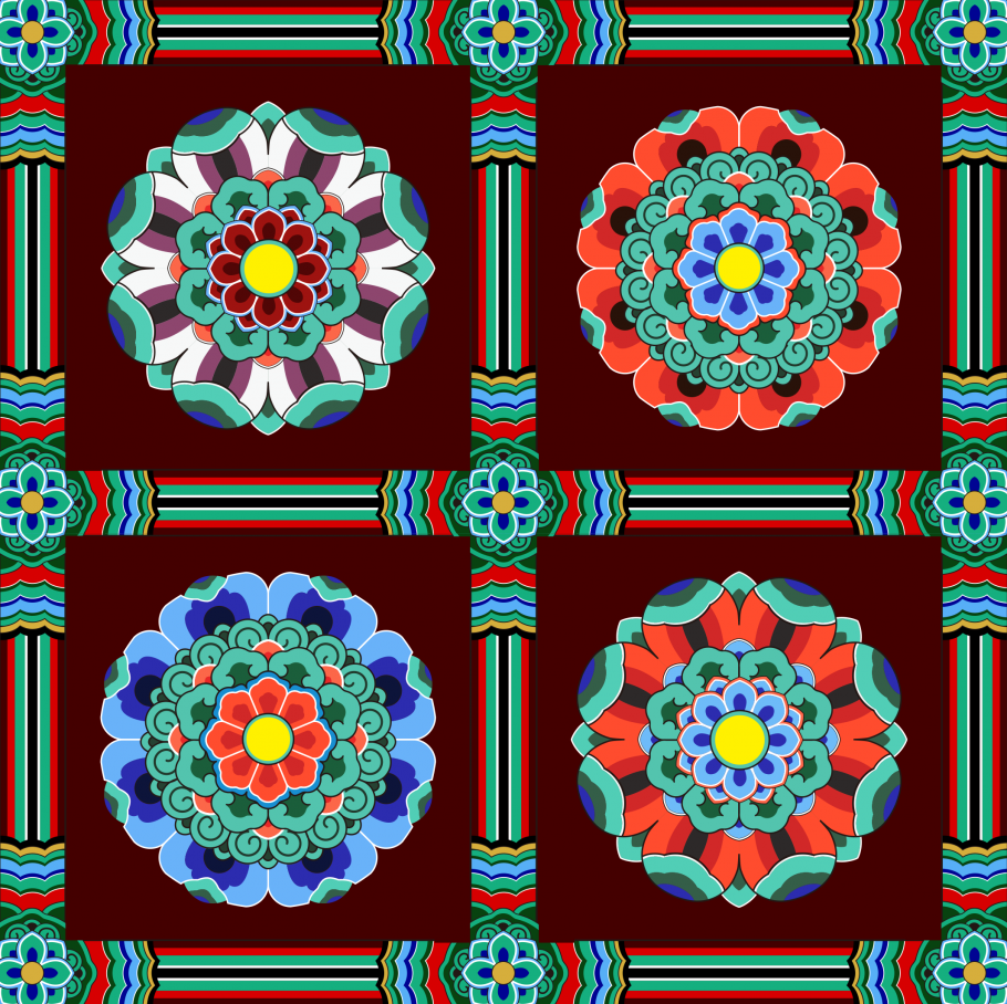 Альфа китайский орнамент