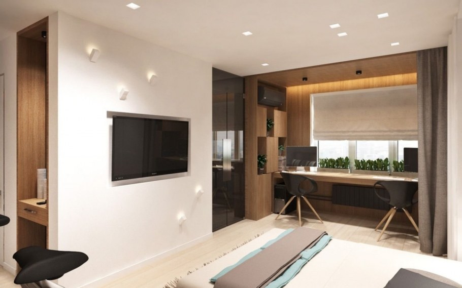 Однокомнатная квартира с двумя окнами