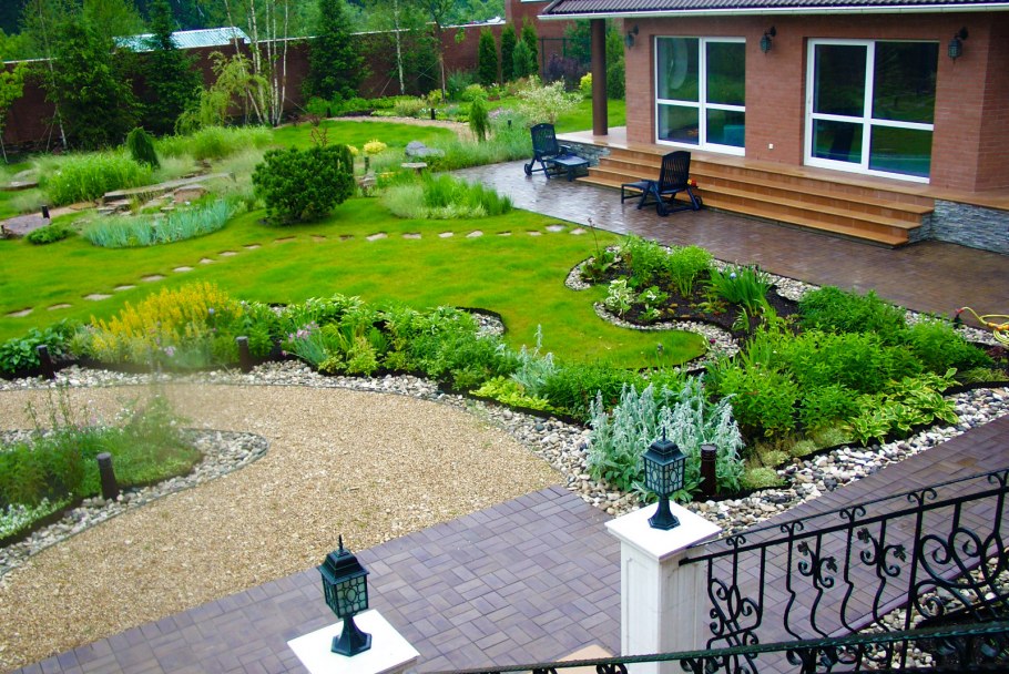 Облагораживание территории частного дома