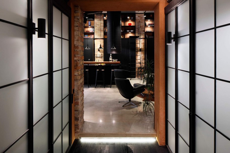 Двери купе в стиле лофт