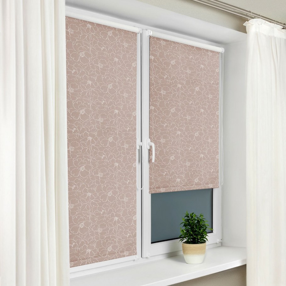 Рулонная штора Сантайм металлик принт