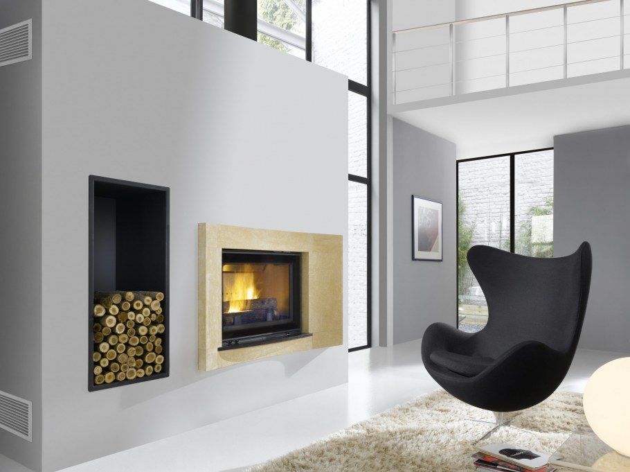 Chazelles hp800l камин в кирпиче