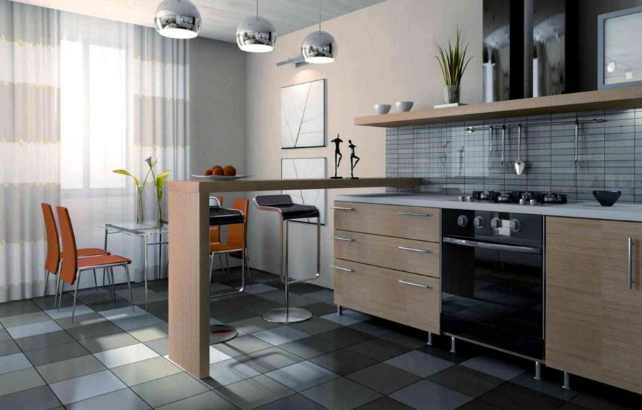 Серая кухня в интерьере