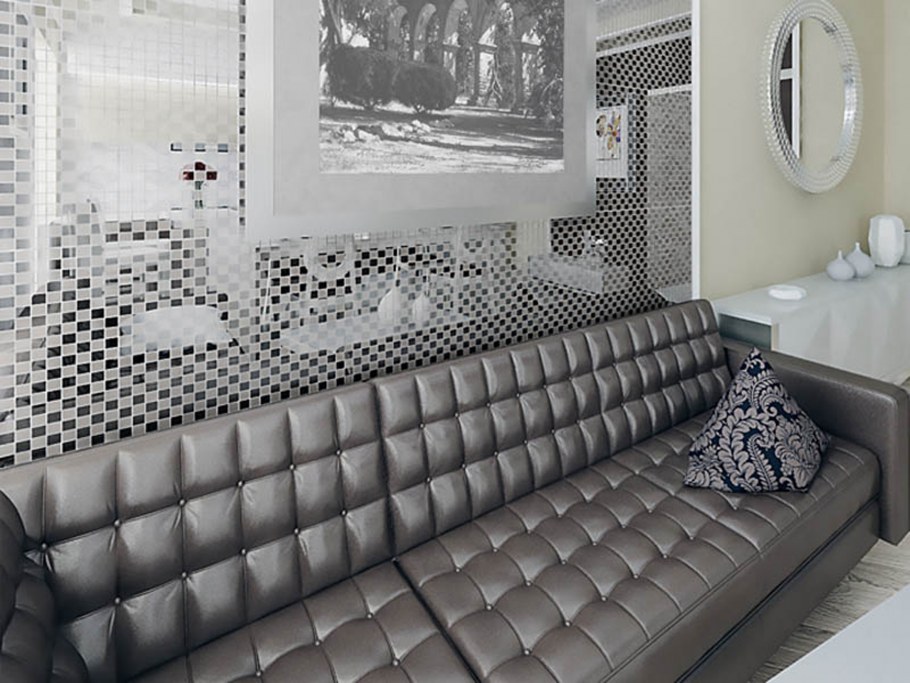 Мозаика зеркальная серебро с25 ДСТ 25 Х 25/300 X 300 мм (10шт) - 0,9