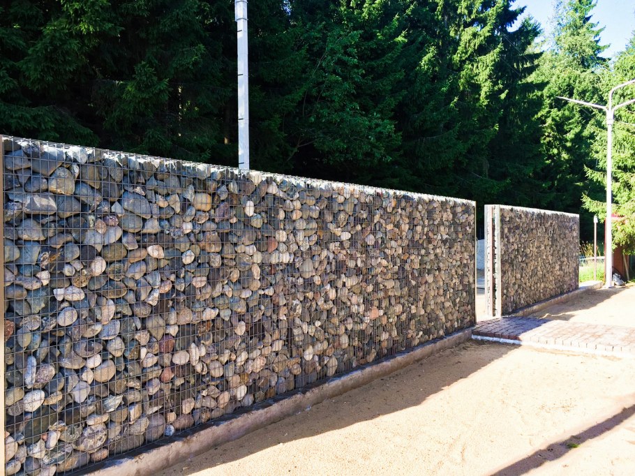 Забор из габиона Golf пергон