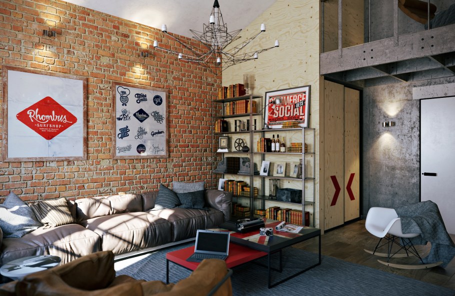 Квартира в стиле Сквот