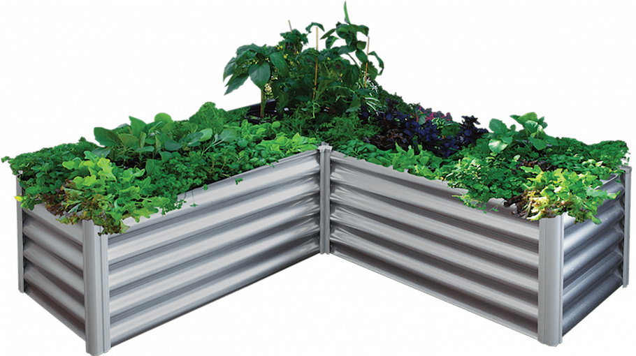 Квадратные клумбы на прозрачном фоне