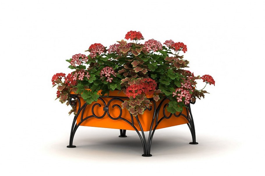 Прозрачные цветочные вазоны