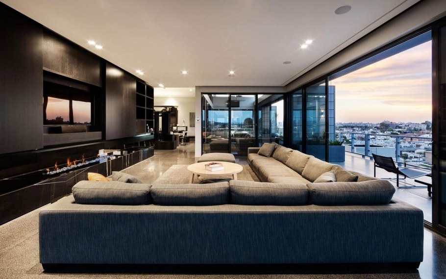 Шикарная гостиная в современном стиле