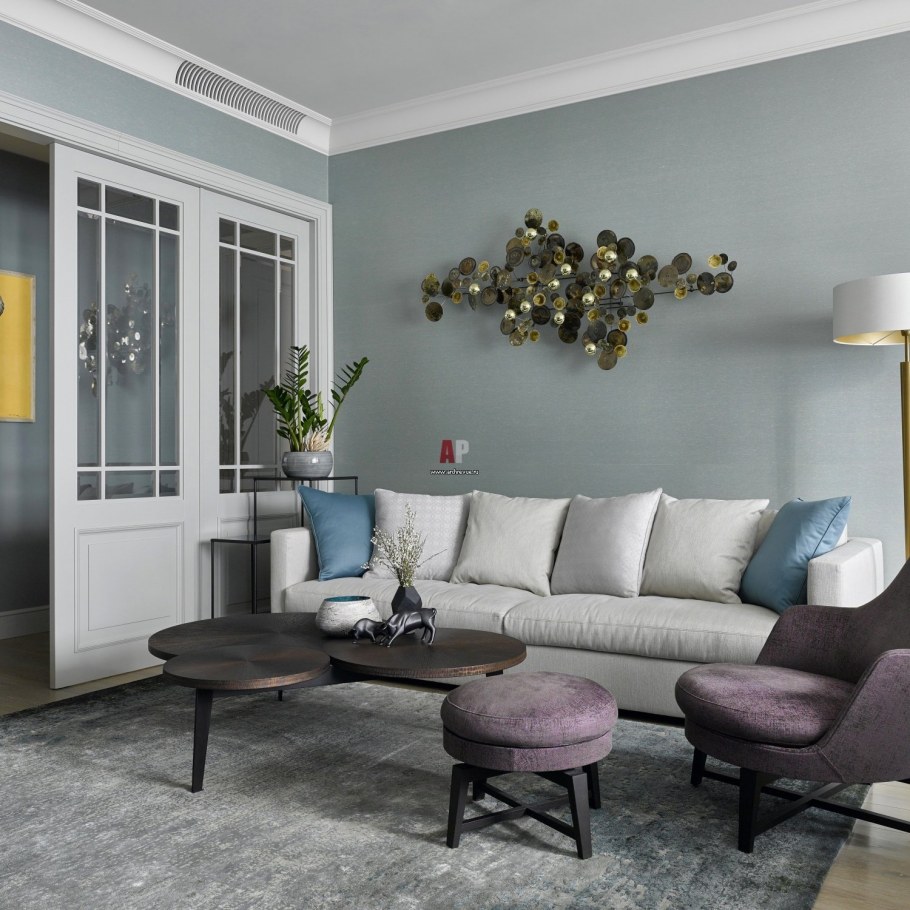 Жемчужный цвет в интерьере