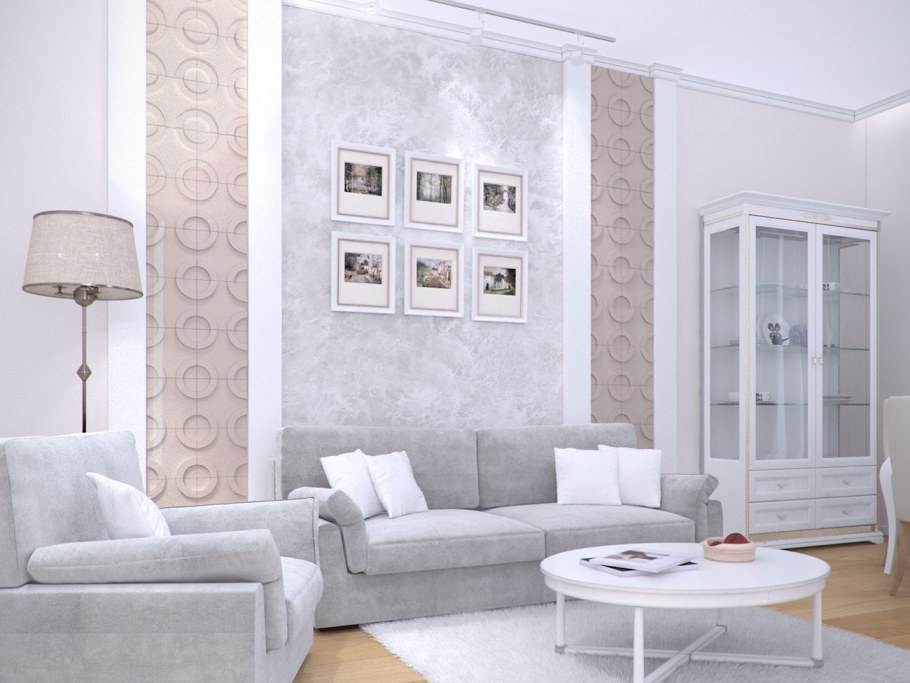 Светильники над диваном в гостиной