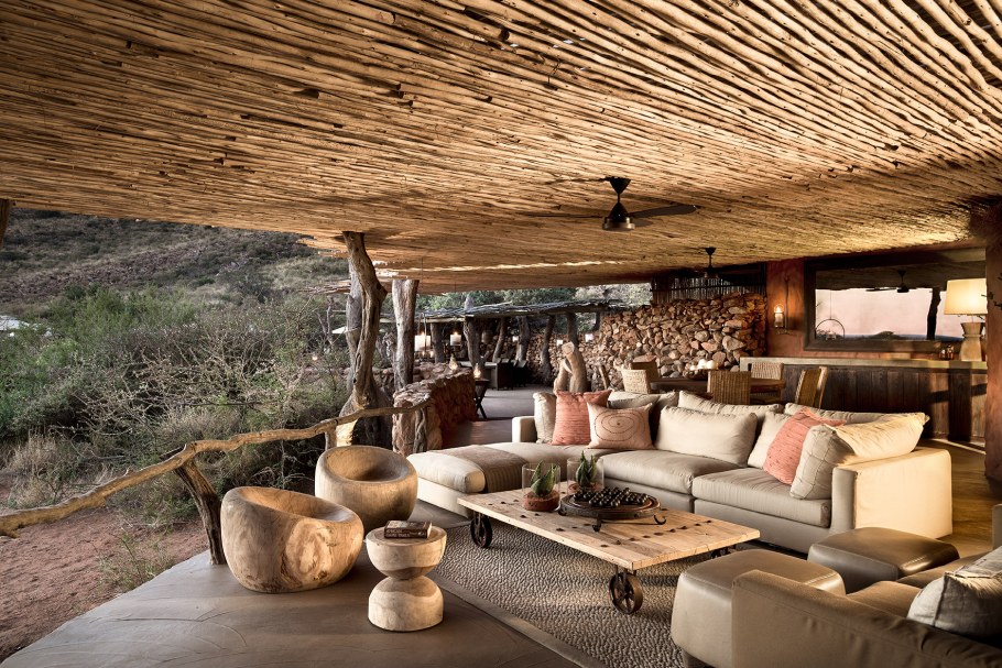 Отель бунгало в Африке