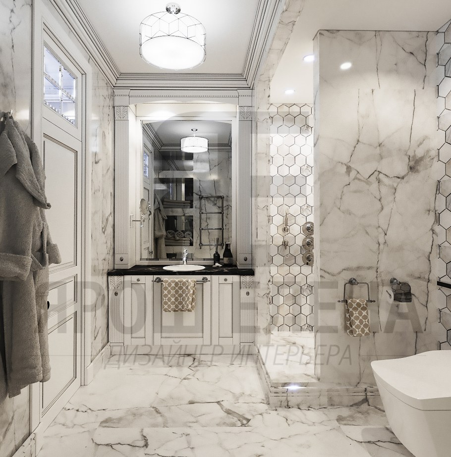 Инсталляция в Неоклассика рендер