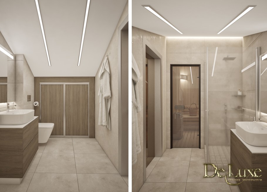 Ремонт душевой в таунхаусе дизайн Фотогалерея